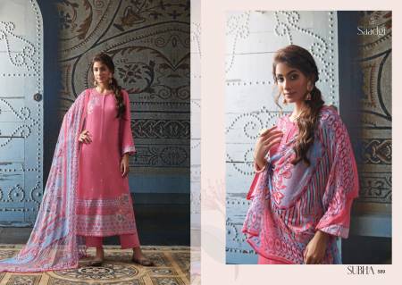 Subah Saadgi Jam Stain Designer Salwar Suits Catalog